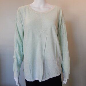 GAP Womens Lightweight seafoam green sweater darker green inside L UEC